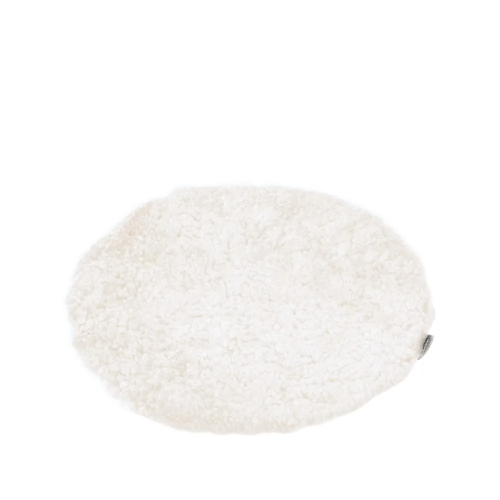 Fårskinnsdyna Ø33 cm, offwhite Skandilock
