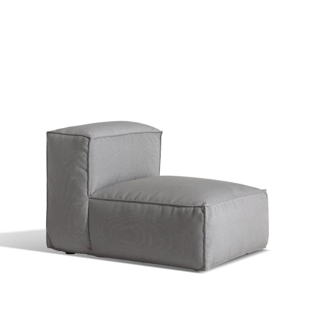 Asker modulsoffa, Sunbrella Sling taupe beige, mittdel small Skargaarden