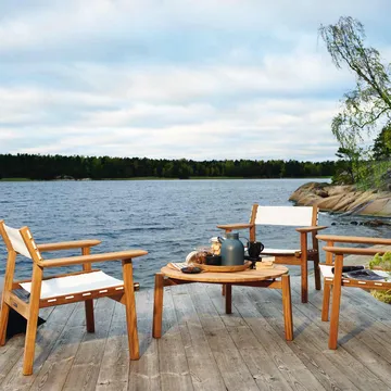 Djurö soffbord - Teak, ø79 cm - Skargaarden