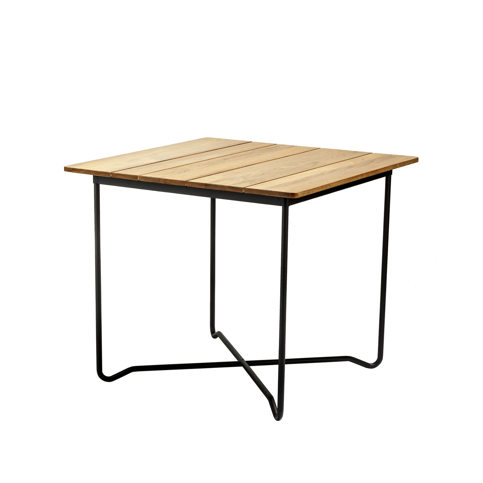 Grinda bord, Teak, small, svart stativ Skargaarden