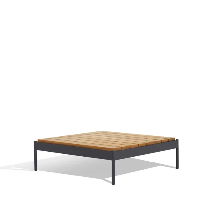 Lidö soffbord - Teak, mörkgrå aluminiumram - Skargaarden