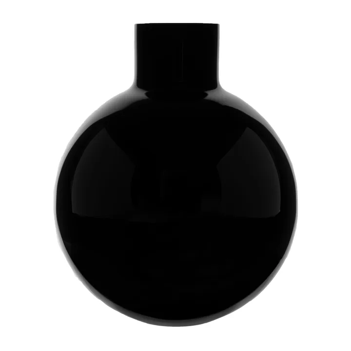 Pallo vas - Svart 31 cm - Skrufs Glasbruk