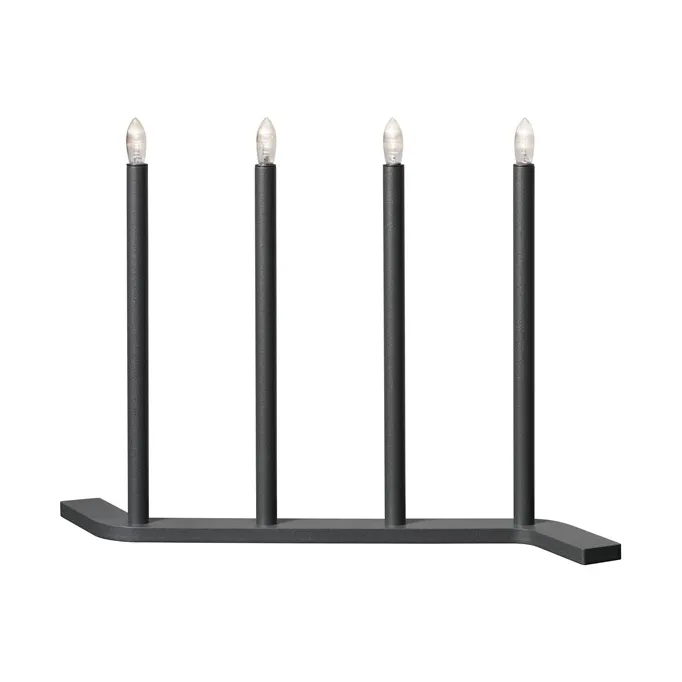 Advent RE adventsljusstake - Grå-4 ljus - SMD Design