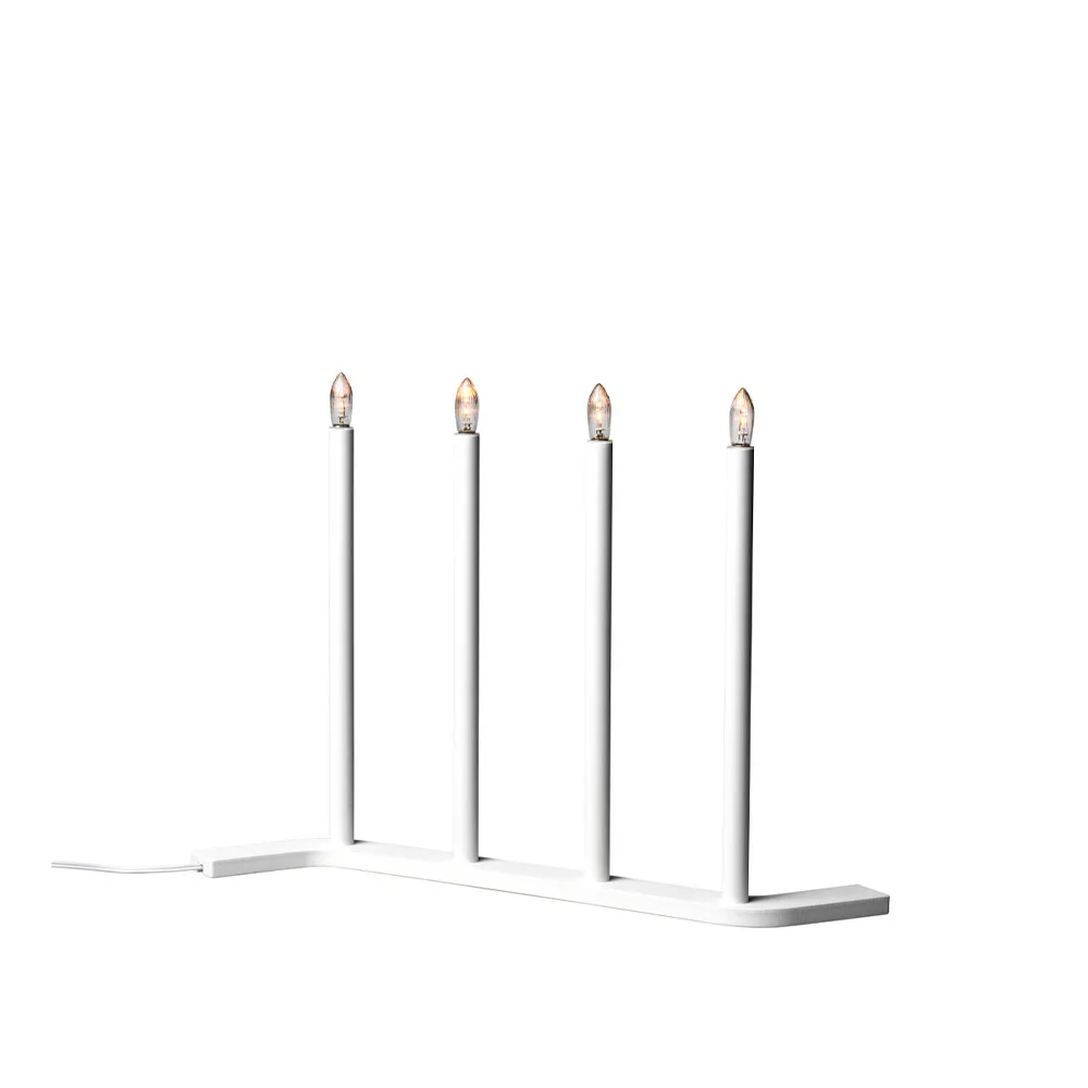 Advent RE adventsljusstake, vit, 4 ljus SMD Design