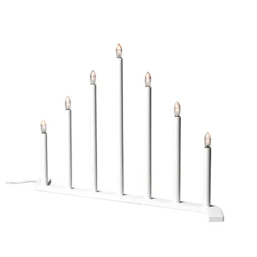Advent RE adventsljusstake - vit, 7 ljus - SMD Design