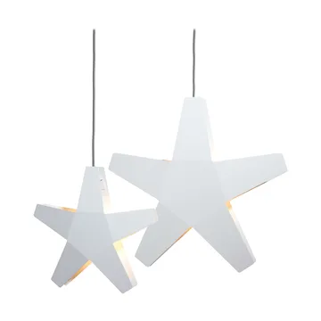 Advent Stjärna Adventsstjärna - Vit-grå sladd, 40 cm - SMD Design
