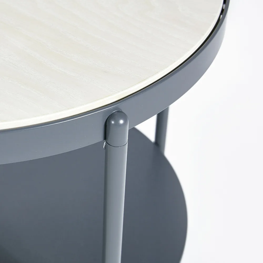Lene rullvagn, grey, vitpigmenterad askfanér SMD Design