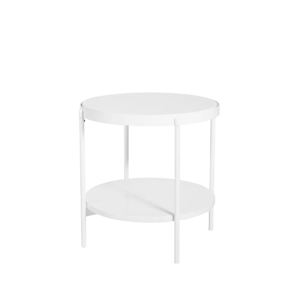 Lene sidobord, vit, lågt, mdf SMD Design
