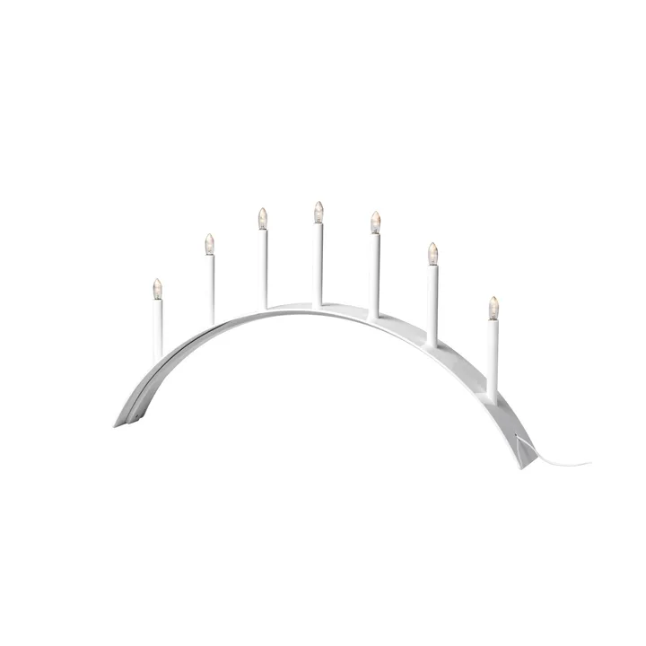 Spica Bow 7 adventsljusstake - Vit - SMD Design