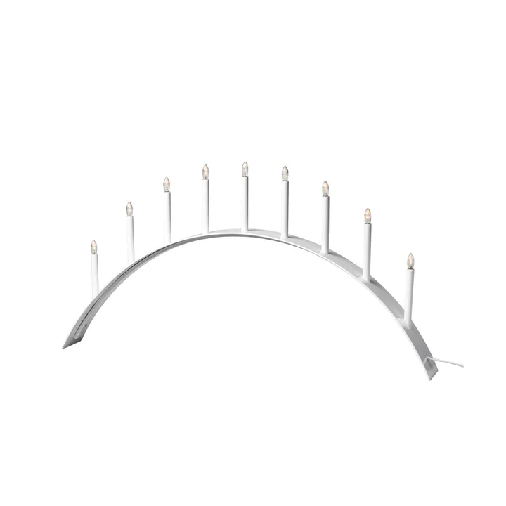 Spica Bow 9 adventsljusstake - Vit - SMD Design