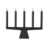Stella 5 adventsljusstake 41 cm - Svart - SMD Design