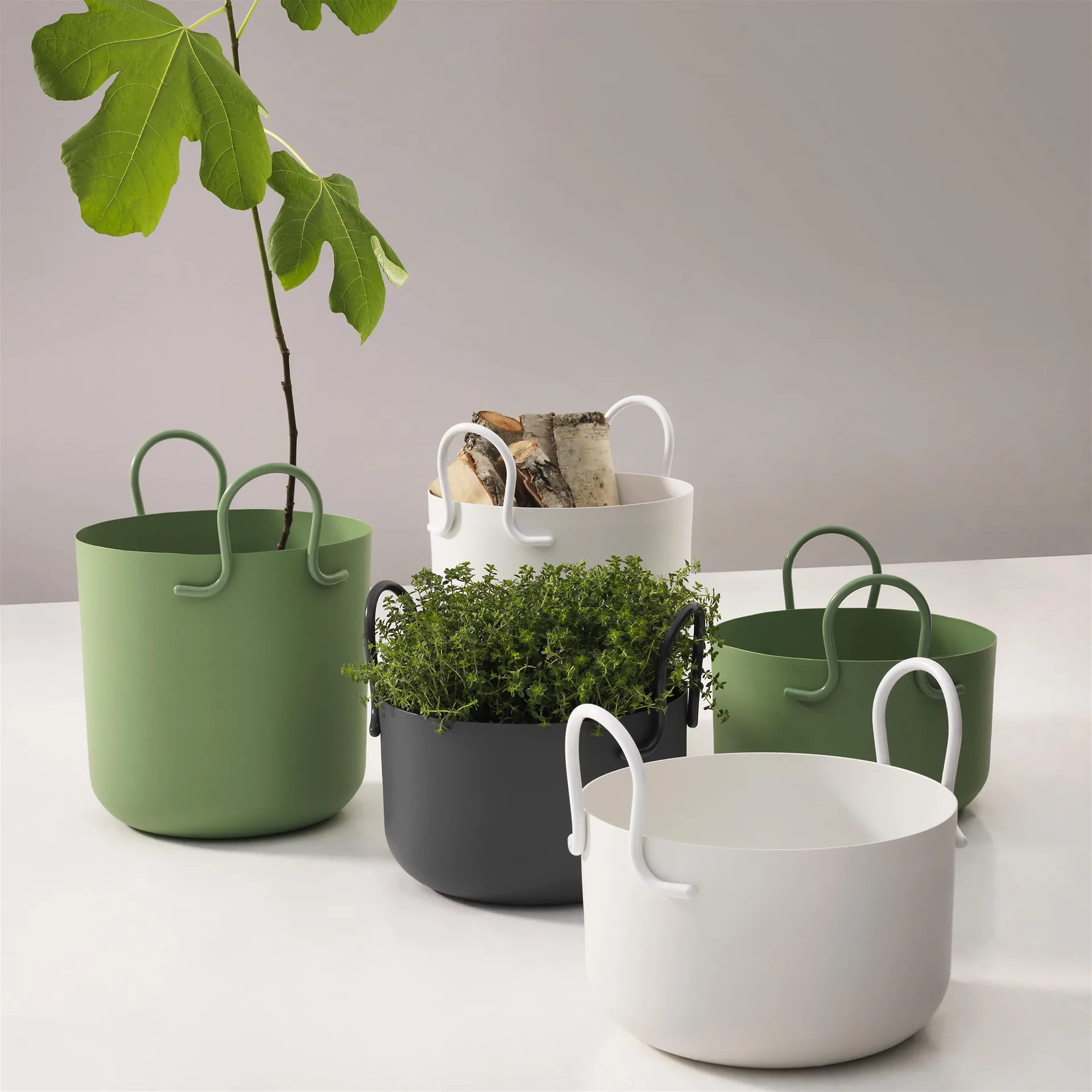 Tivoli kruka Ø30 cm hög, vit SMD Design