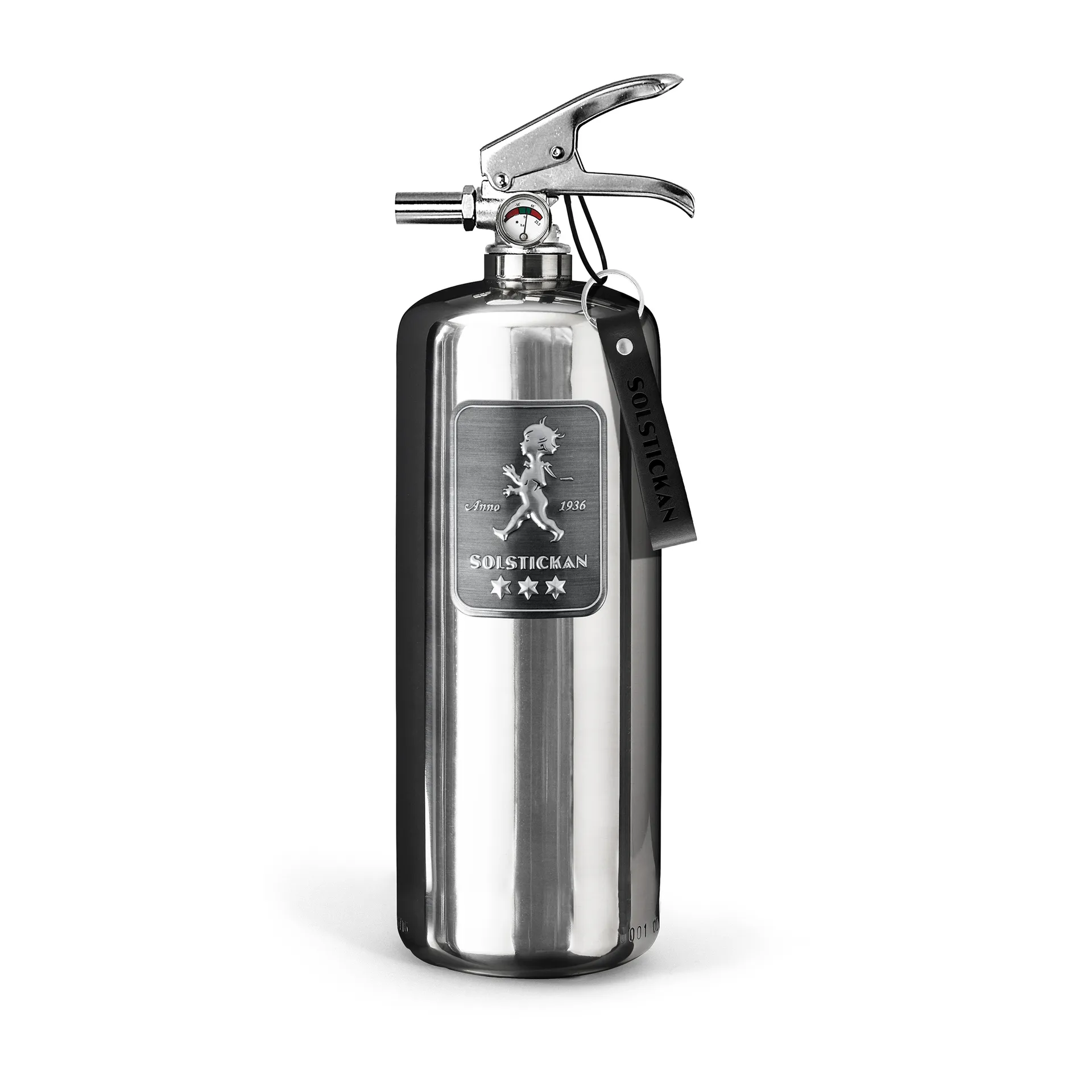 Solstickan brandsläckare 2 kg, Design Edition stål Solstickan Design