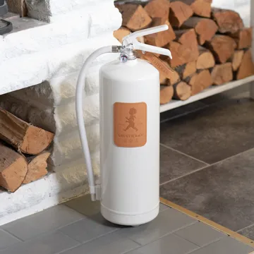 Solstickan brandsläckare 6 kg - Vit-ljust läder - Solstickan Design