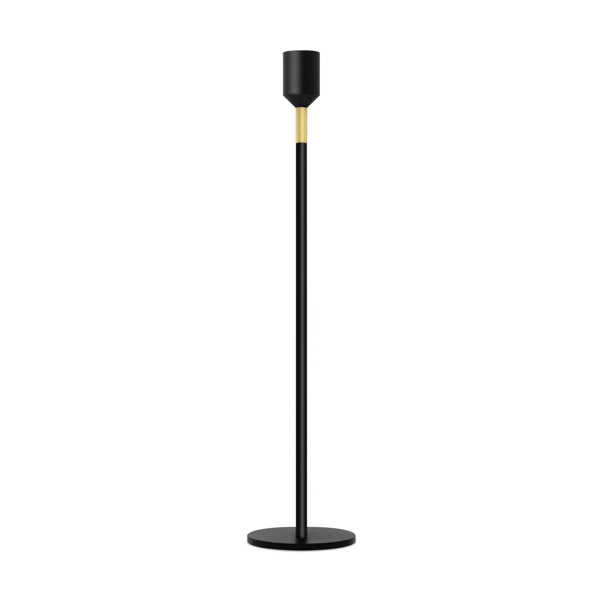 Three Stars ljusstake L 34 cm, Svart Solstickan Design