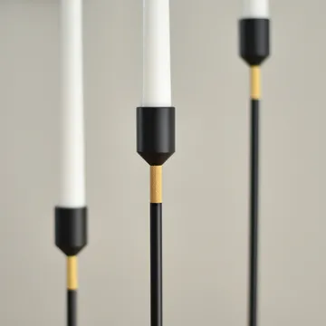 Three Stars ljusstake M 27 cm - Svart - Solstickan Design
