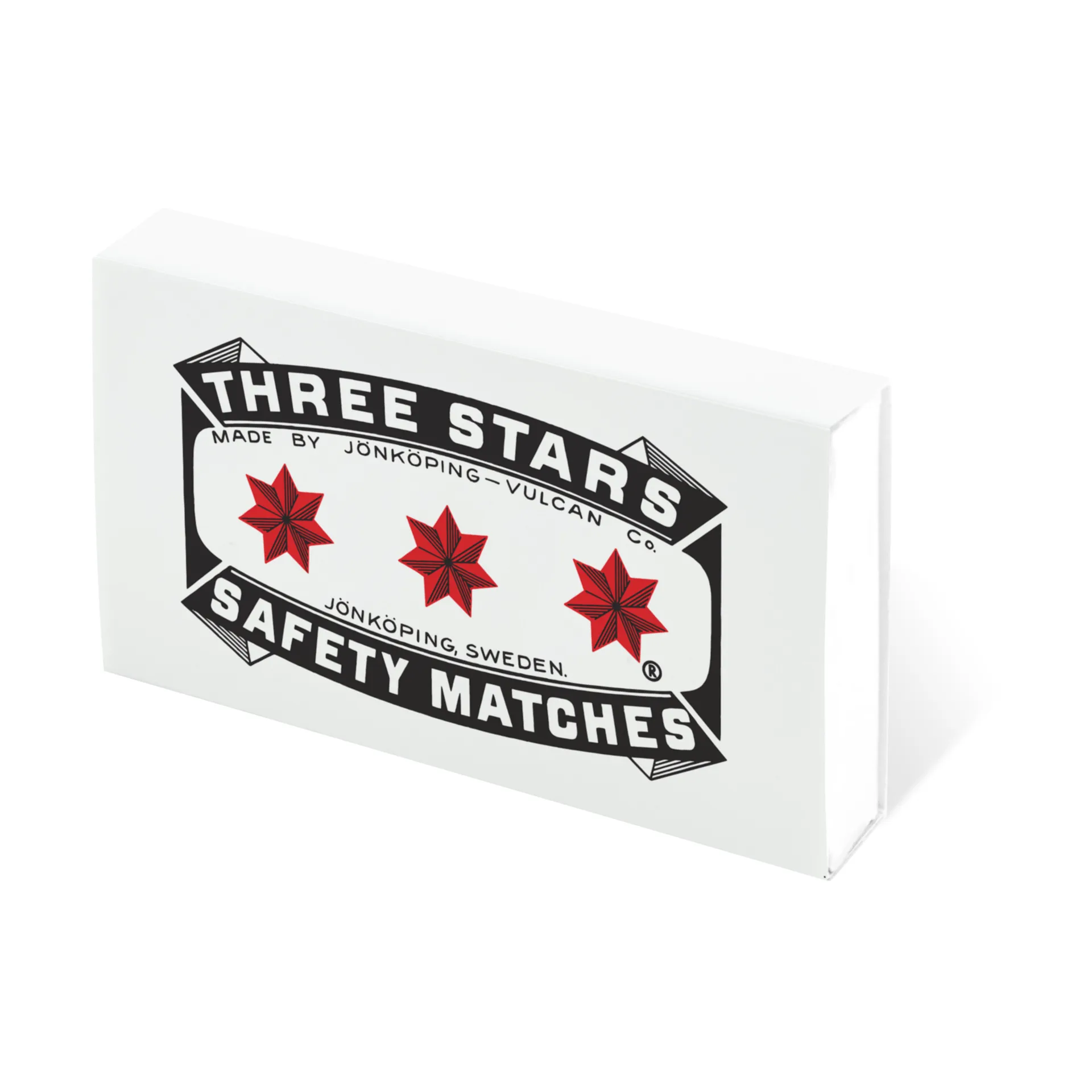 Three Stars tändstickor refill 50-pack, Vit Solstickan Design