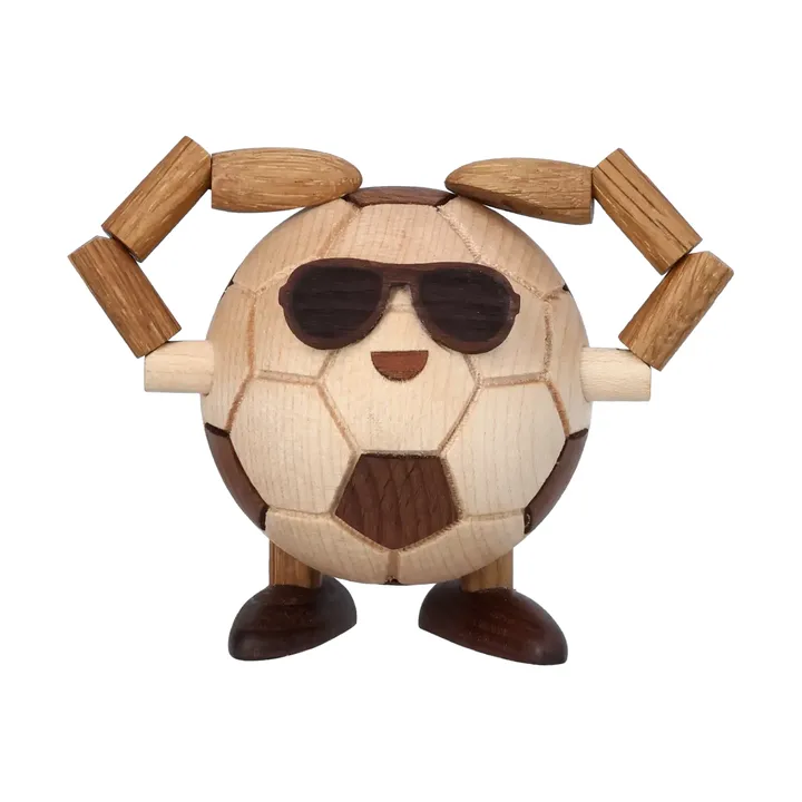 Billy Ball fotboll figur - Beige, 8x6,5x6,7 cm - Spring Copenhagen
