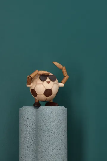 Billy Ball fotboll figur - Beige, 8x6,5x6,7 cm - Spring Copenhagen