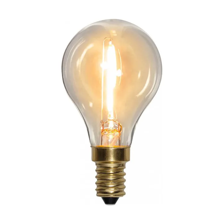 E14 LED Globe ljuskälla 0,8 W - Transparent - Star Trading