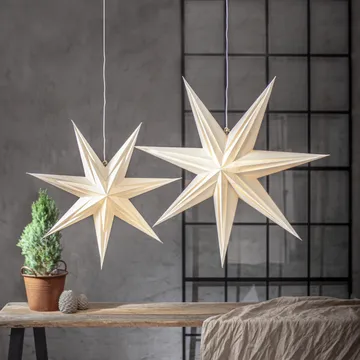 Holly pappersstjärna 60 cm - Vit - Star Trading