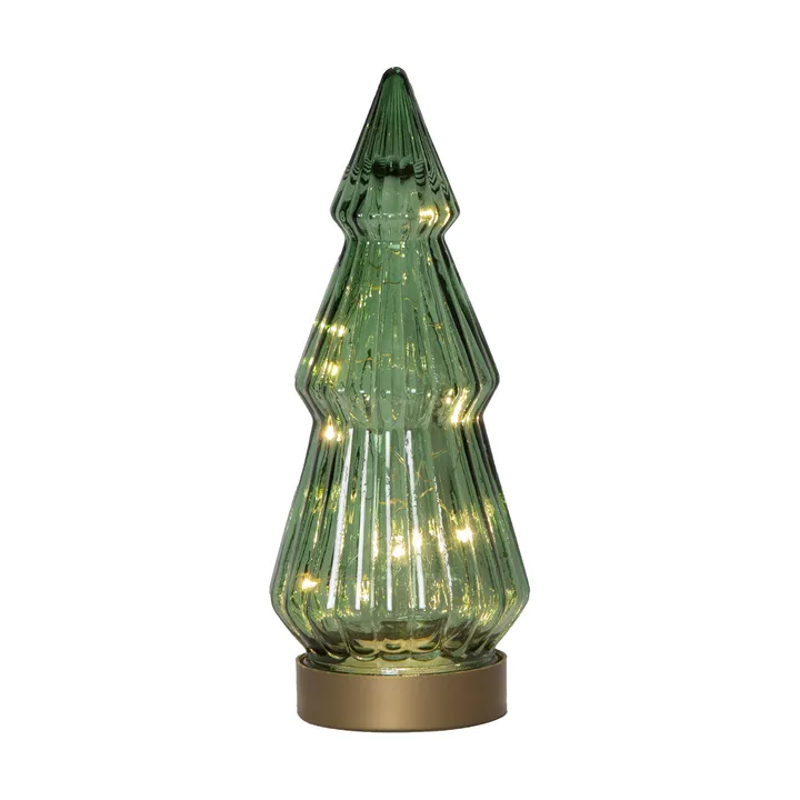 Verde glasdekoration LED 24 cm - Grön - Star Trading