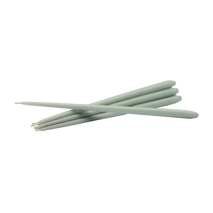 STOFF Nagel antikljus by ester & erik 6-pack - Dusty mint - STOFF Nagel