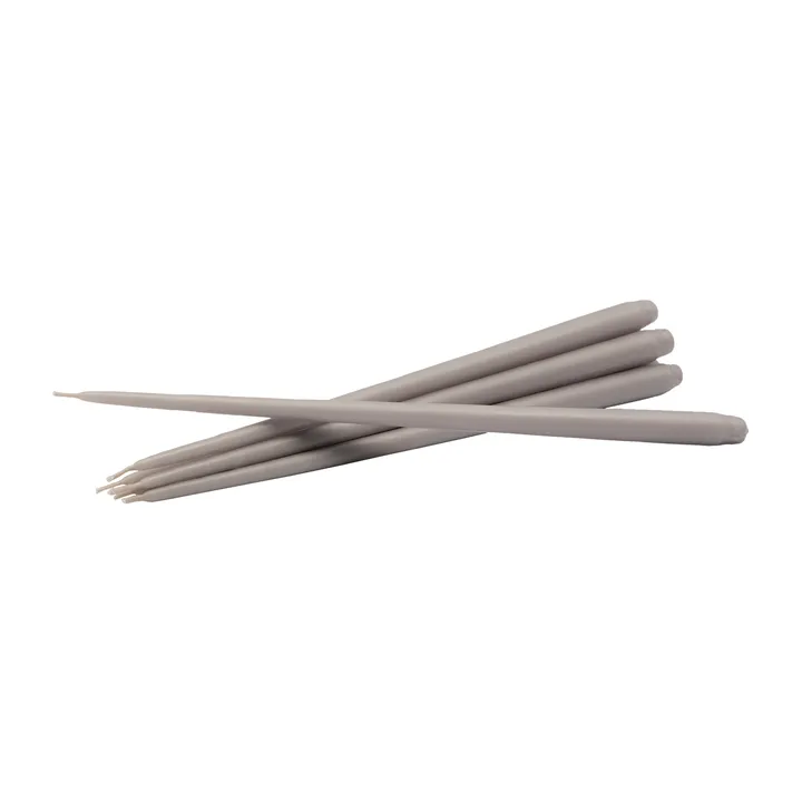 STOFF Nagel antikljus by ester & erik 6-pack - Warm grey - STOFF Nagel