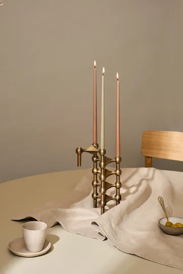 STOFF Nagel ljusstake 3-pack - Bronzed brass - STOFF Nagel