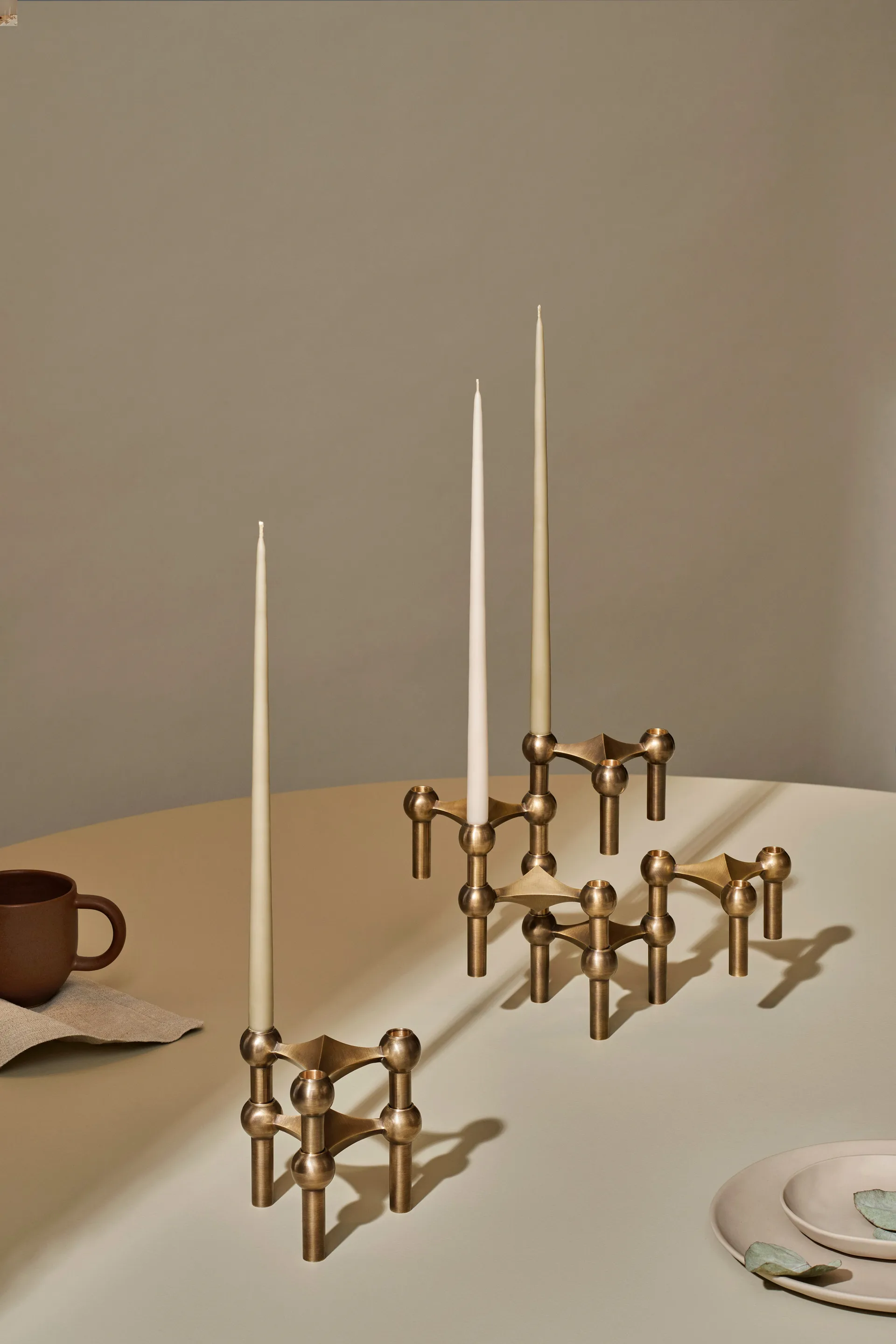 STOFF Nagel ljusstake, Bronzed brass STOFF Nagel