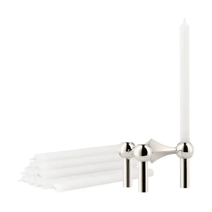 STOFF Nagel ljusstake + ljus 12-pack - STOFF Nagel
