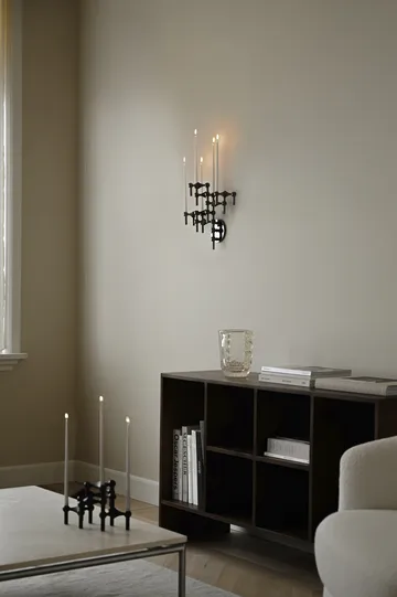 STOFF Nagel ljusstake - Svart krom - STOFF Nagel