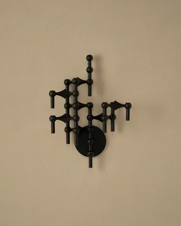 STOFF Nagel ljusstake vägg - Matt svart - STOFF Nagel