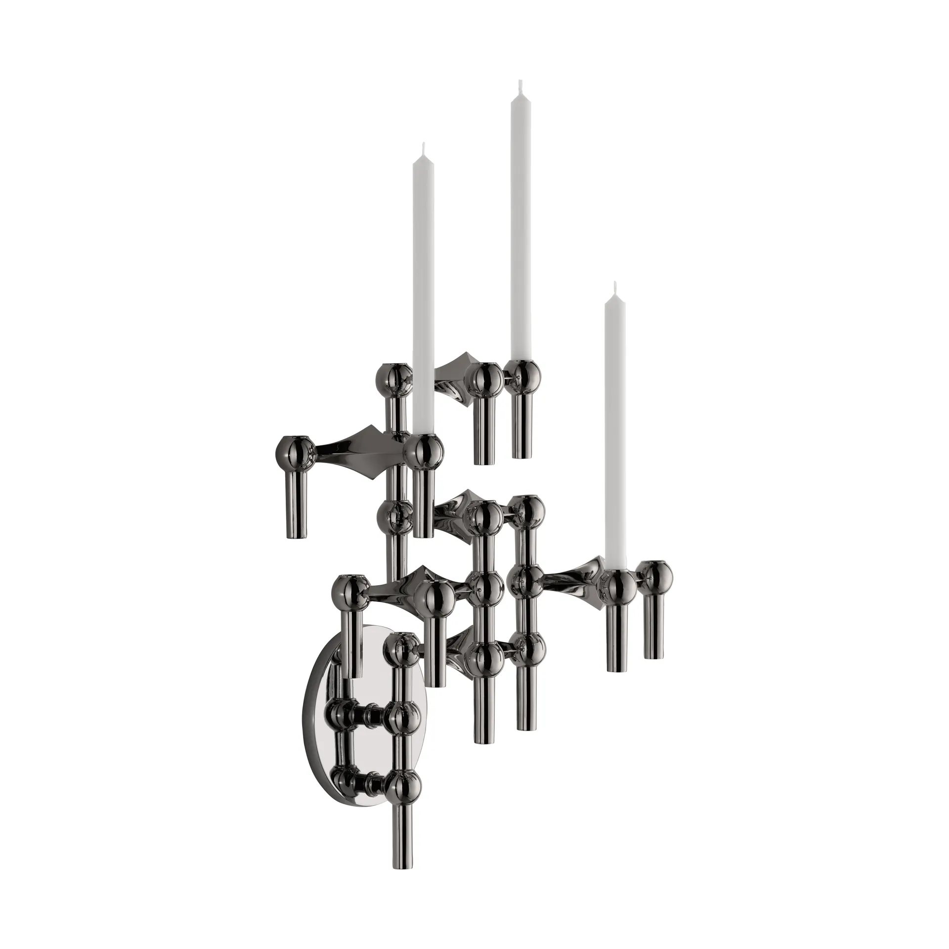 STOFF Nagel ljusstake vägg, Svart krom STOFF Nagel