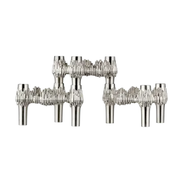 STOFF Nagel Quist ljusstake 3-pack - Borstad krom - STOFF Nagel