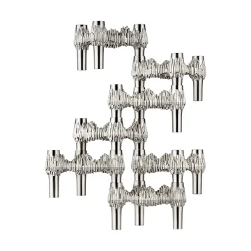 STOFF Nagel Quist ljusstake - Borstad krom - STOFF Nagel