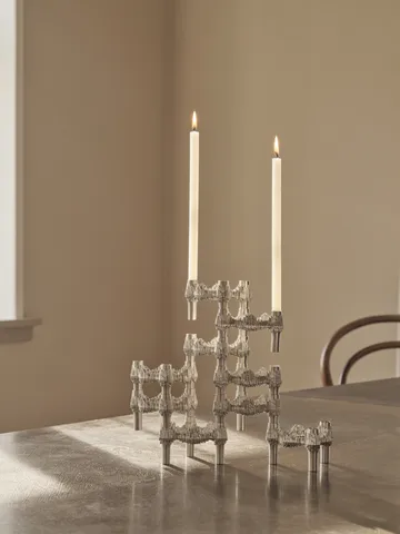 STOFF Nagel Quist ljusstake - Borstad krom - STOFF Nagel