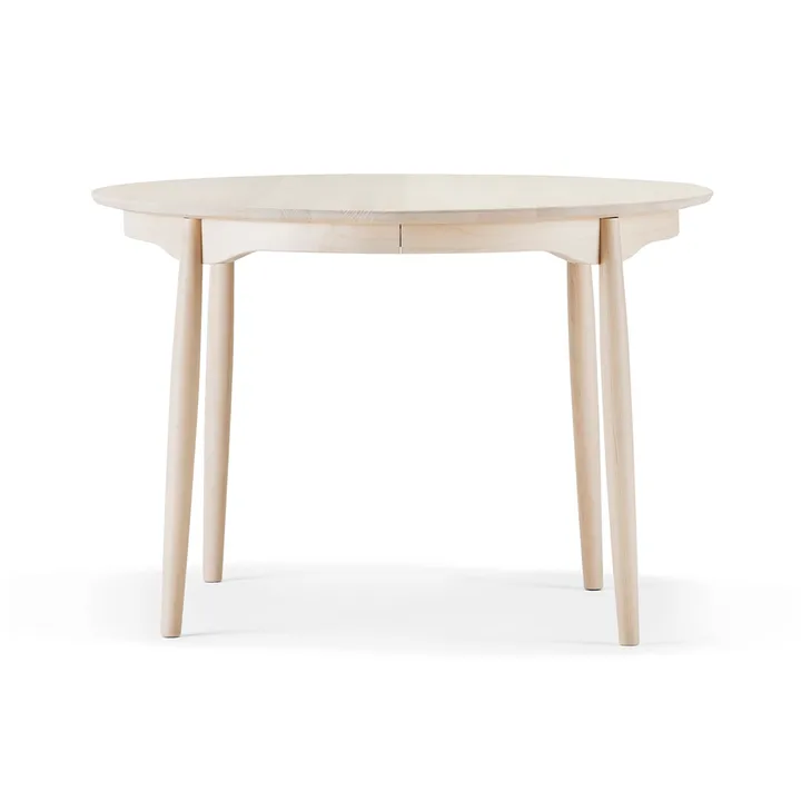 Carl matbord delbart Ø115 cm - Björk ljus mattlack - Stolab