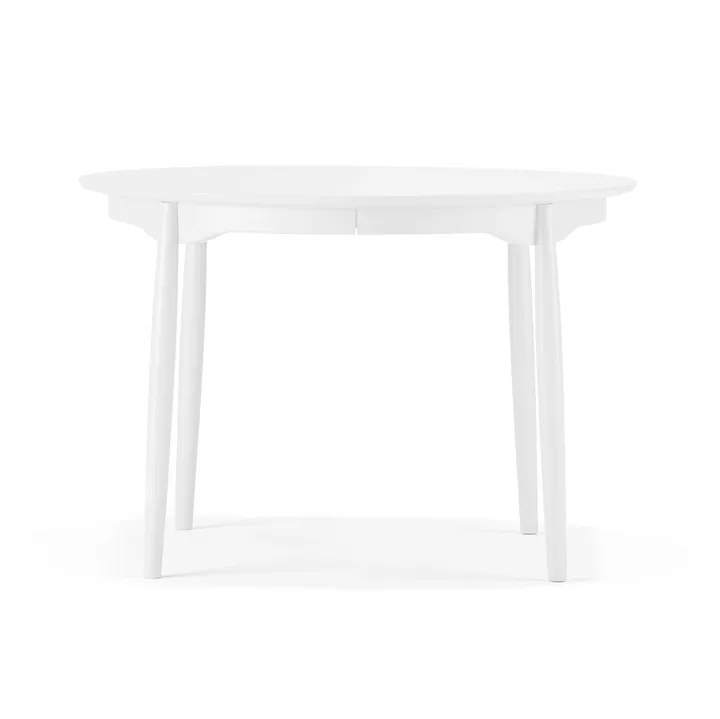Carl matbord delbart Ø115 cm - Björk vit 21 - Stolab