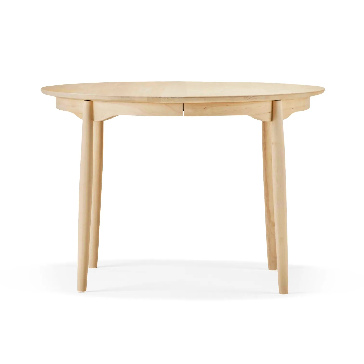 Carl matbord delbart, Björk naturell olja, Ø115 cm Stolab