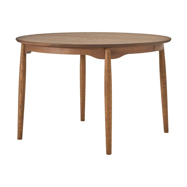 Carl matbord delbart - Chocolat brown olja Special Edition (ek), Ø115 cm - Stolab