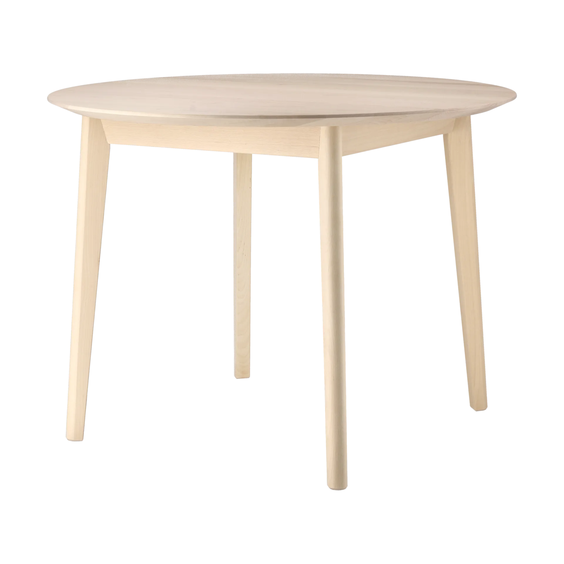 Emma soffbord Ø70 cm, Ljus mattlackad björk Stolab