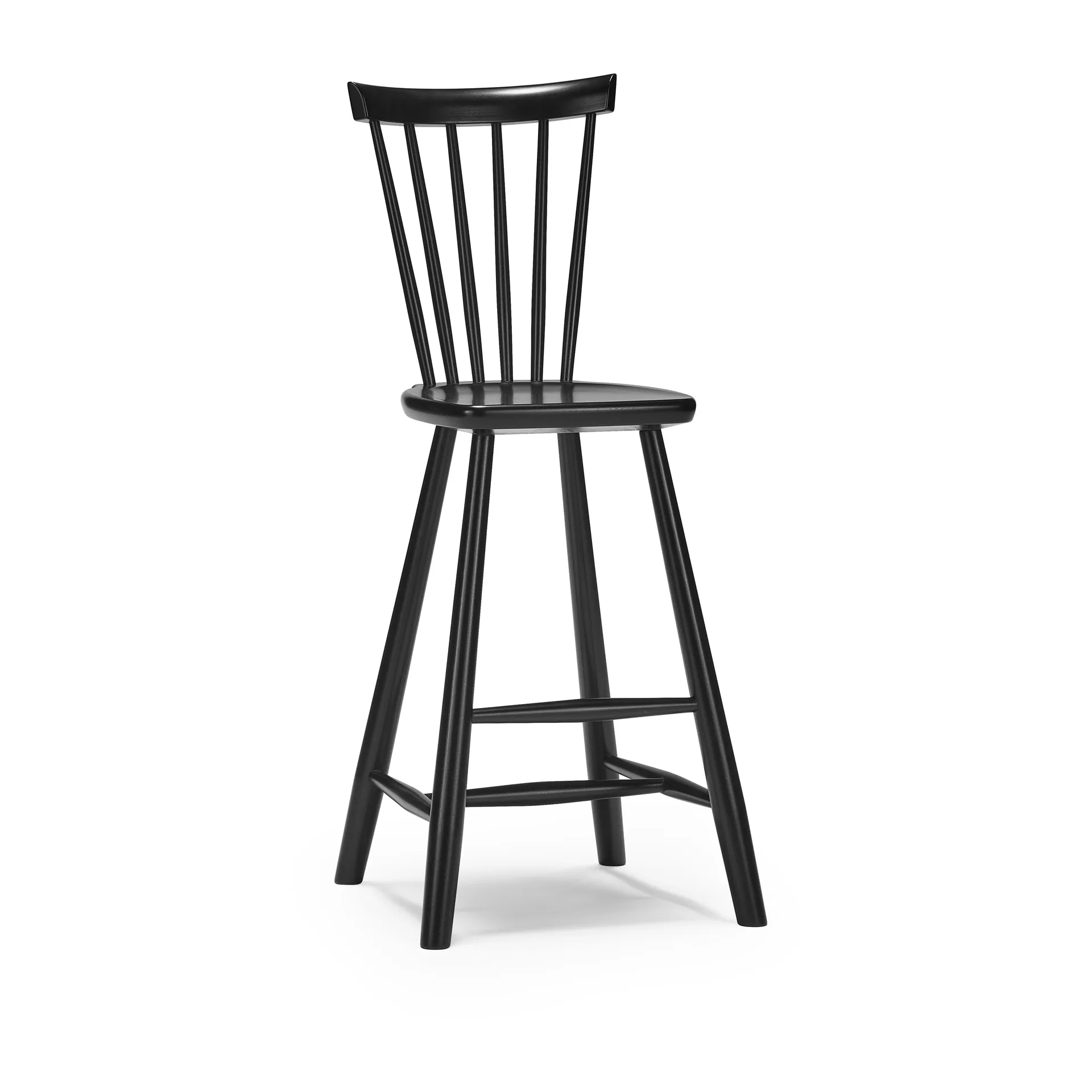 Lilla Åland barnstol björk 52 cm, Svart Stolab
