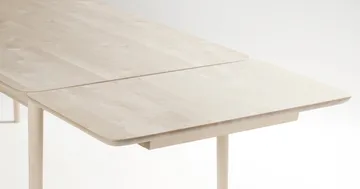 Prima Vista bord - Björk vitolja 120x90 cm vitolja + 1 ilägg - Stolab