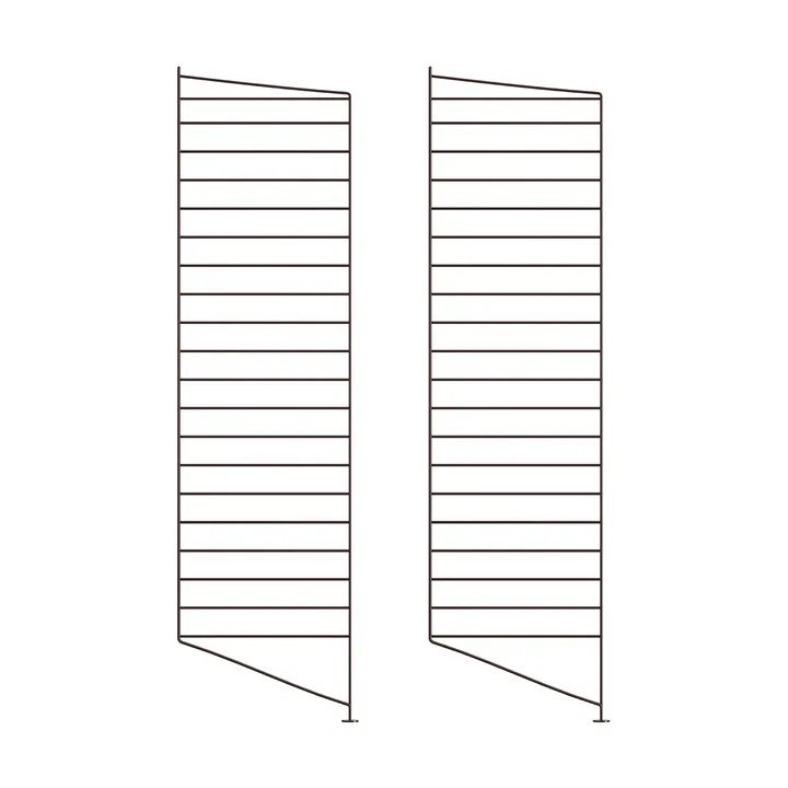 String golvgavel - Mörkbrun, 115x30 cm, 2-pack - String