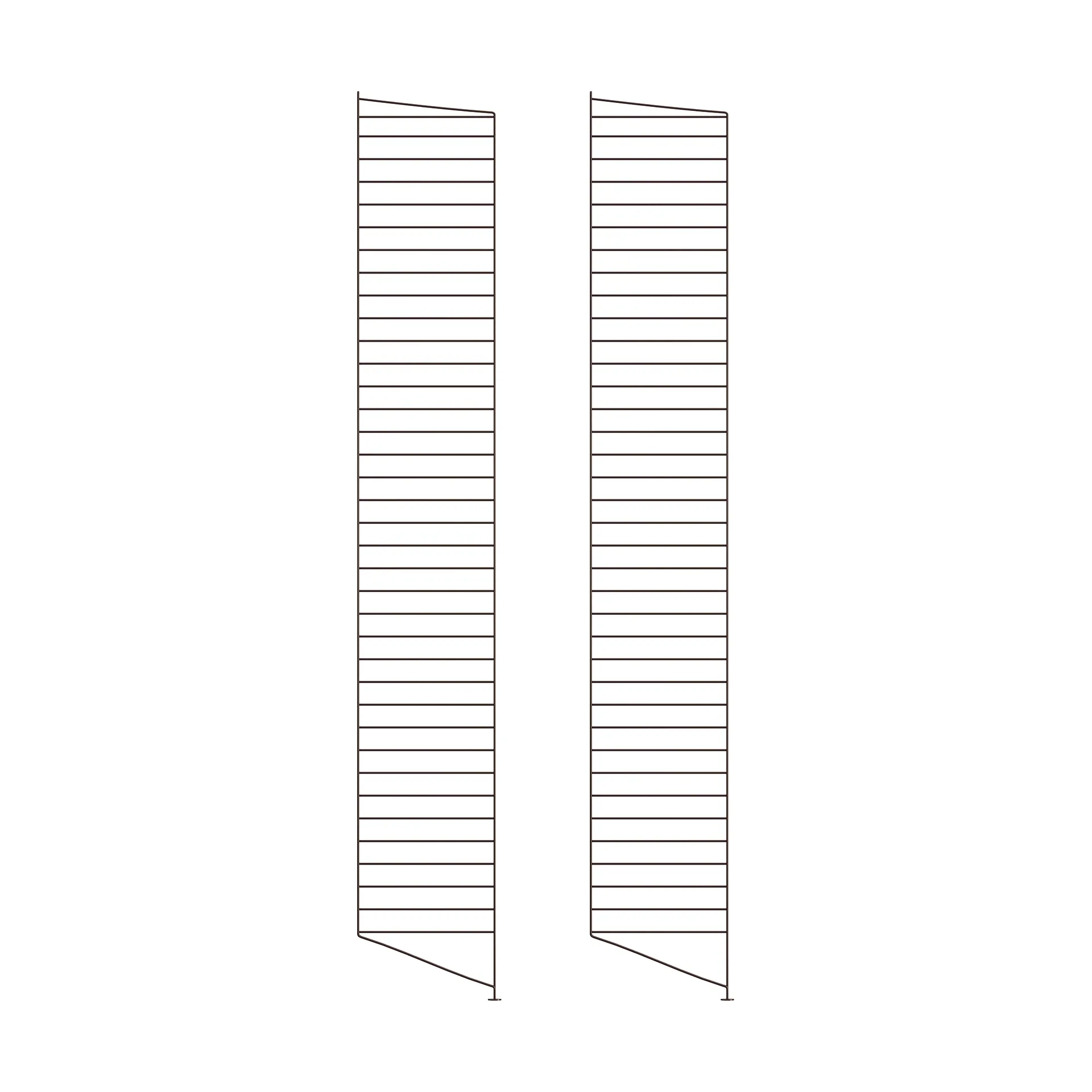 String golvgavel, Mörkbrun, 200x30 cm, 2-pack String