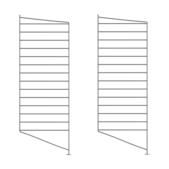 String golvgavel - Mörkgrå, 85x30 cm, 2-pack - String