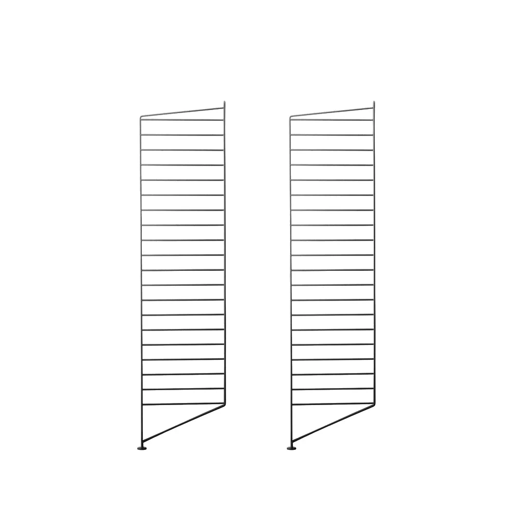 String golvgavel, svart, 115x30 cm, 2-pack String