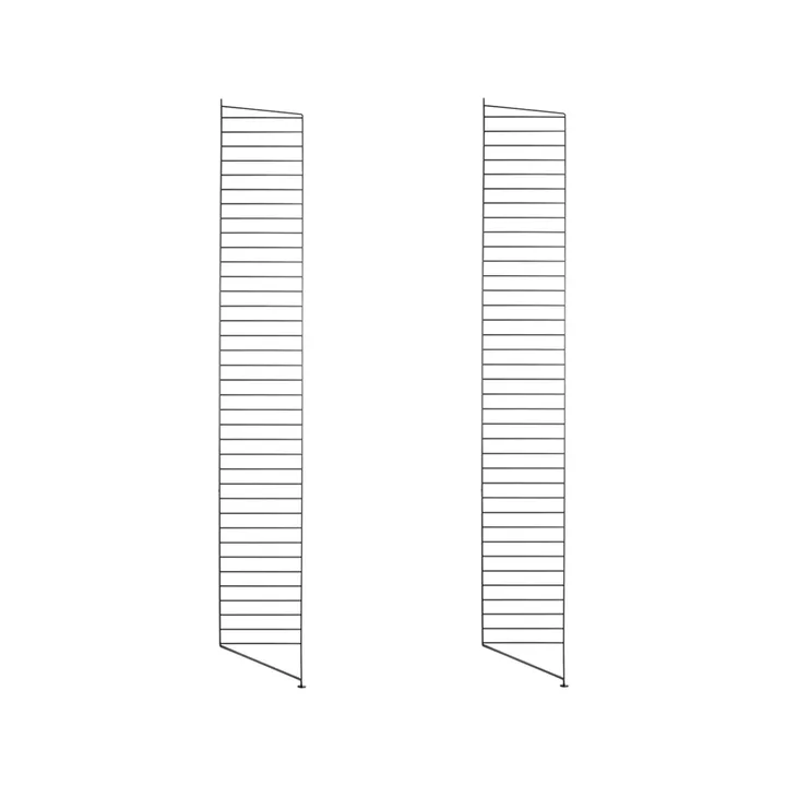 String golvgavel - svart, 200x30 cm, 2-pack - String