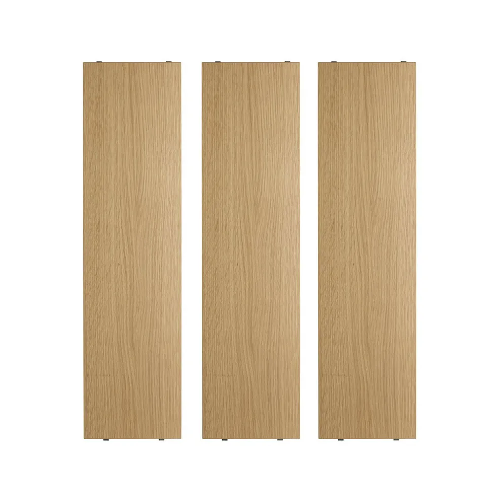 String hyllplan, ek, 78x20 cm, 3-pack String